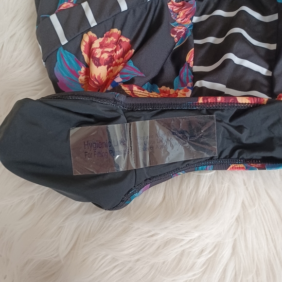 {Modcloth} The Harper Floral and Striped One-Piece Swimsuit - Picture 5 of 5